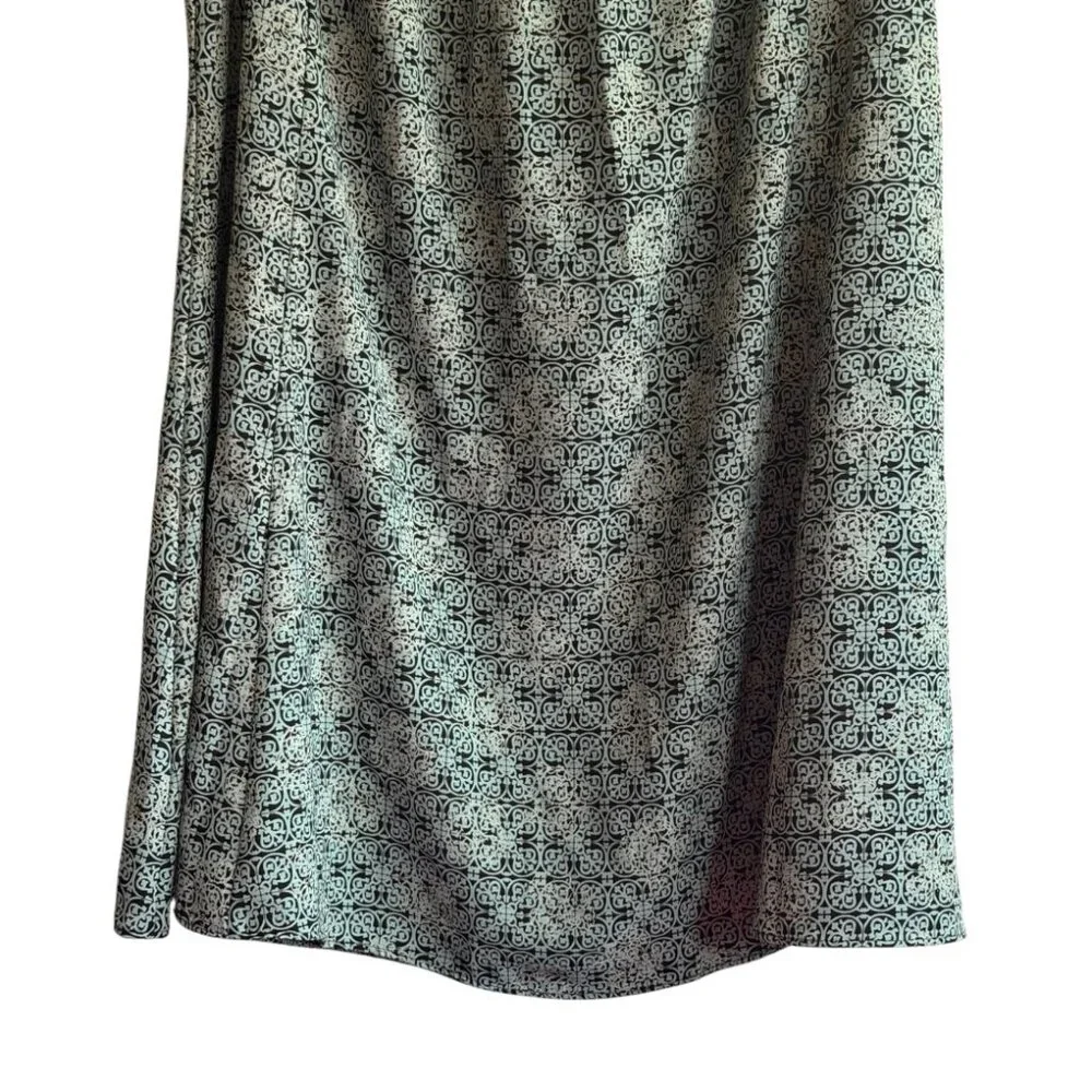 Rena Rowan Green Patterned Maxi Skirt
